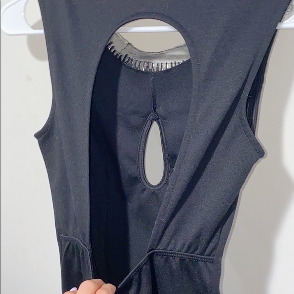 Black Mini Dress with Silver Beading - Picture 3 of 5